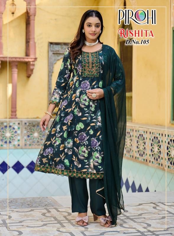 Pirohi rishita anarkali kurtis wholesale